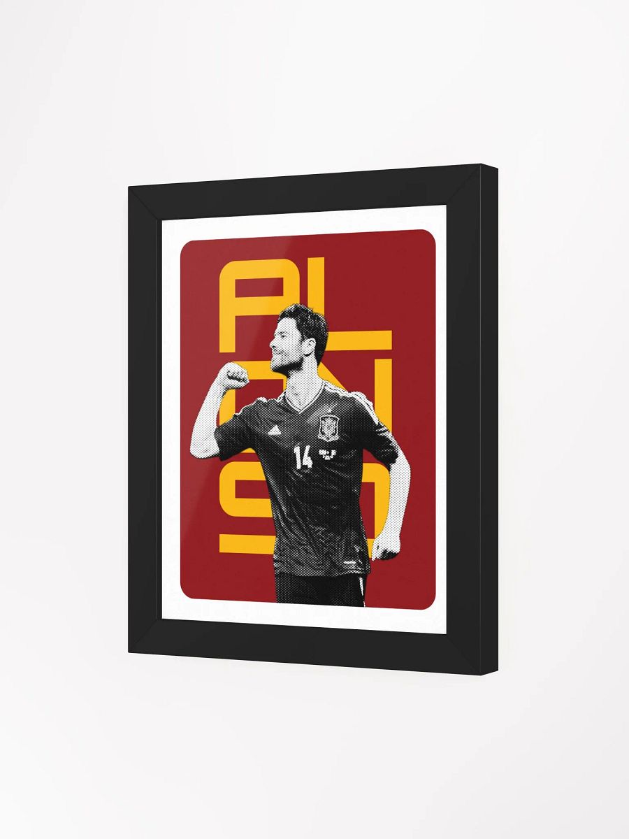 Xabi Alonso BW Spain Name Art Framed Print product image (4)