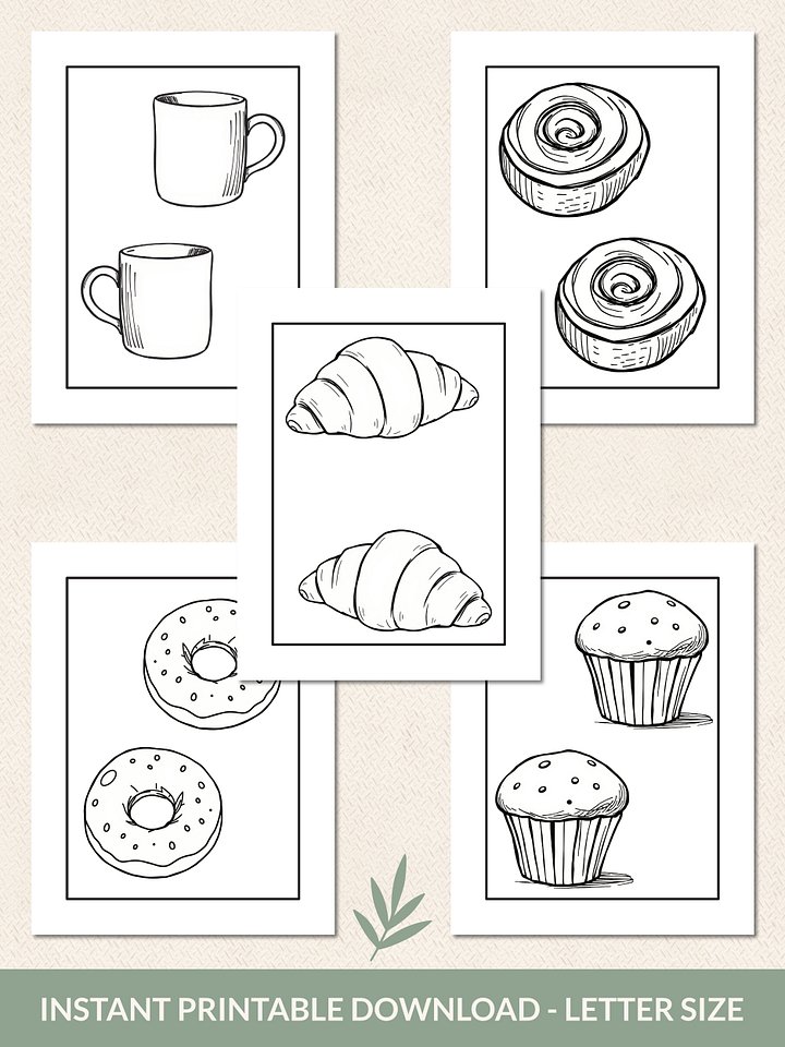 Cozy Coffee Break Coloring Pages – Printable Set of 15 product image (2)