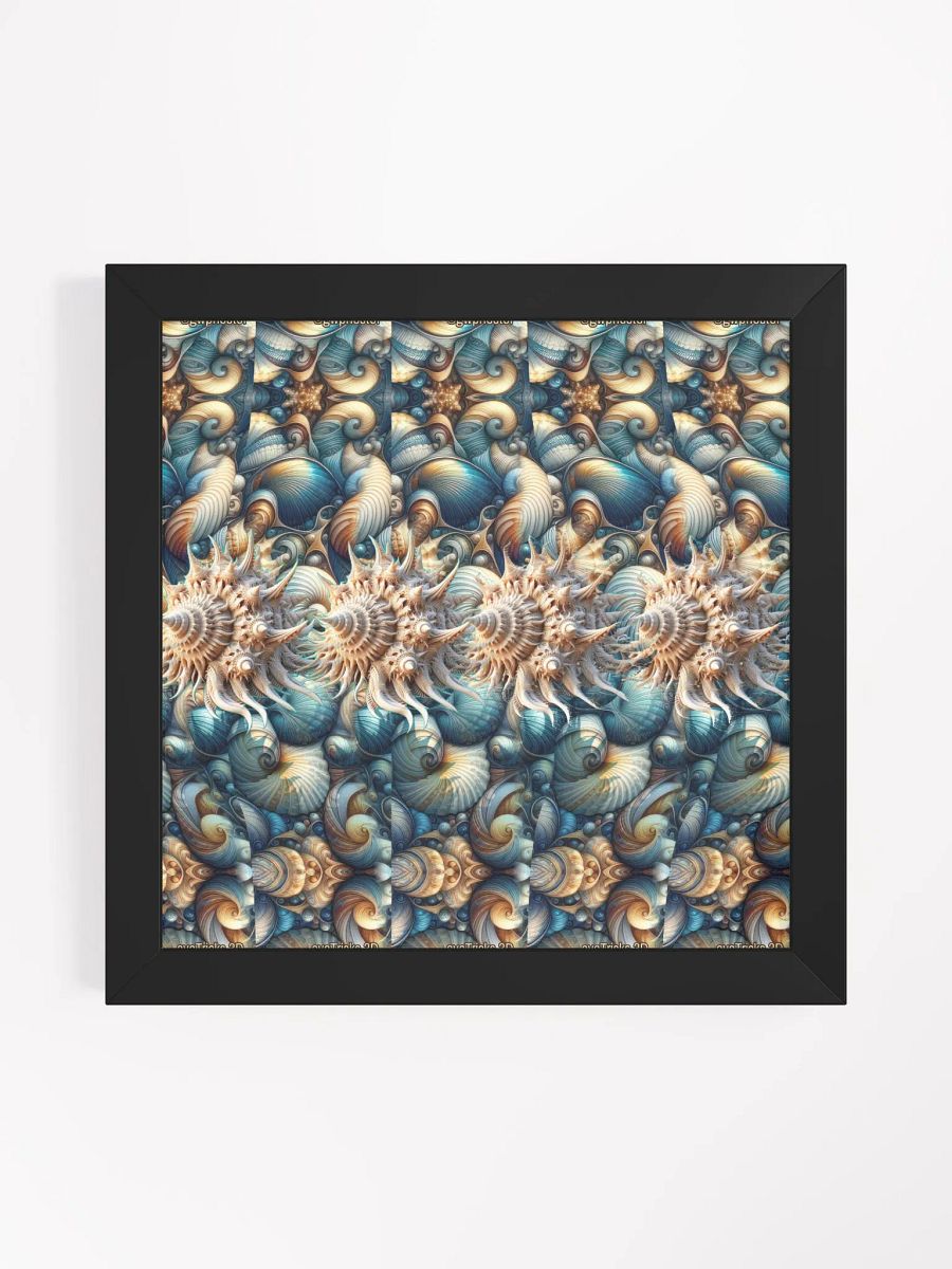 Magical Seashells - Framed 3D Stereogram Poster product image (1)