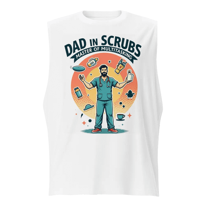 Dad in Scrubs Multitasking Muscle Tank product image (1)
