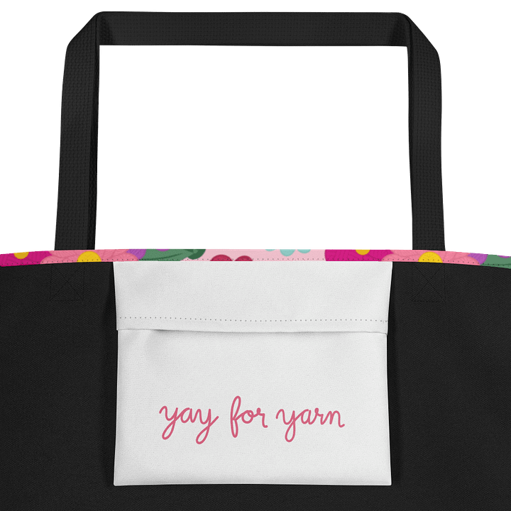 Yarn Floral Print Tote Bag product image (2)