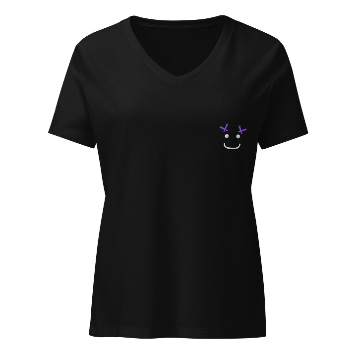NLD Smiling Antlers Women's V-Neck Tee - Embroidered product image (1)