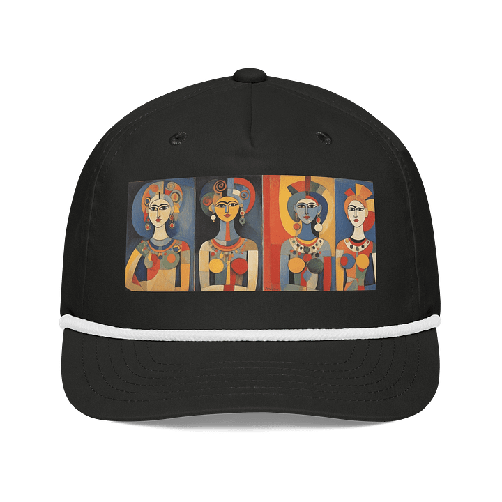 Vibrant Abstract Faces Cap product image (1)