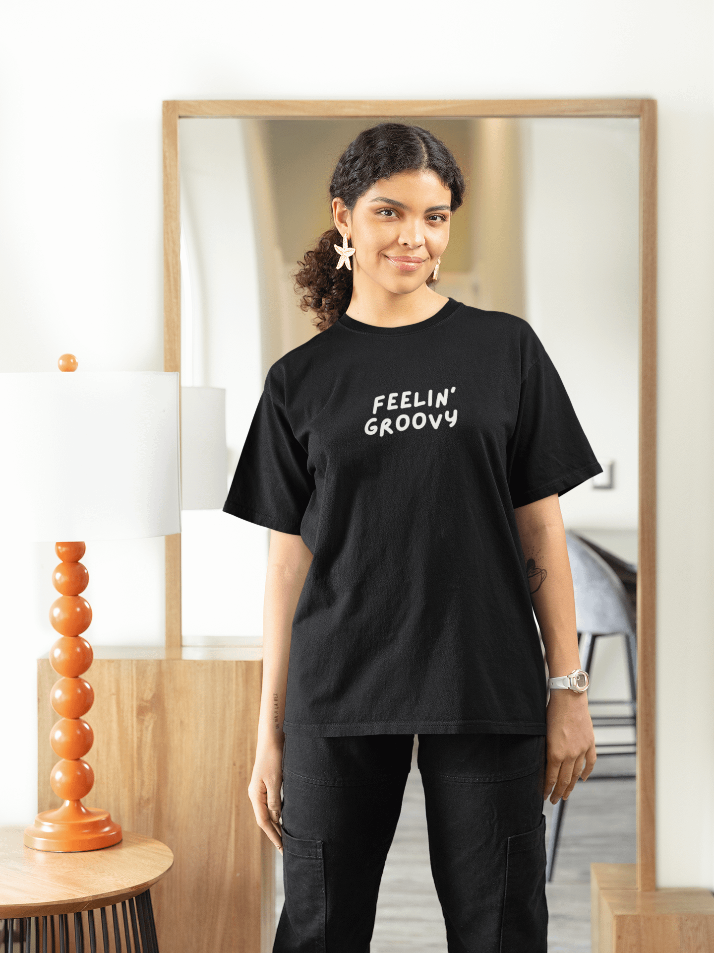 “Feelin' Groovy” My Vibe Cotton T-Shirt #2 product image (1)
