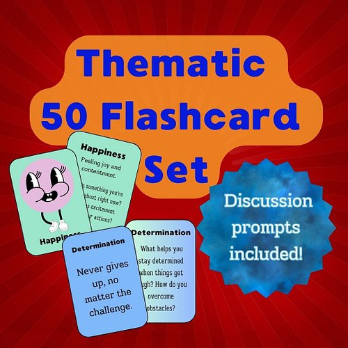 50 SET Thematic Flashcard Set

Unlock creativity and boost learning with our Thematic Flashcards! Perfect for all ages, these...
