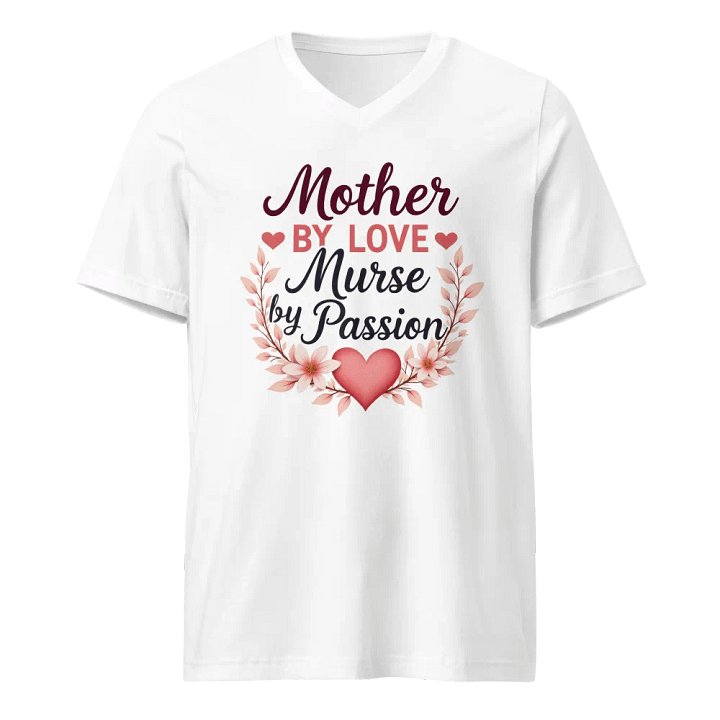 Mother by Love Nurse by Passion V-Neck Tee product image (1)
