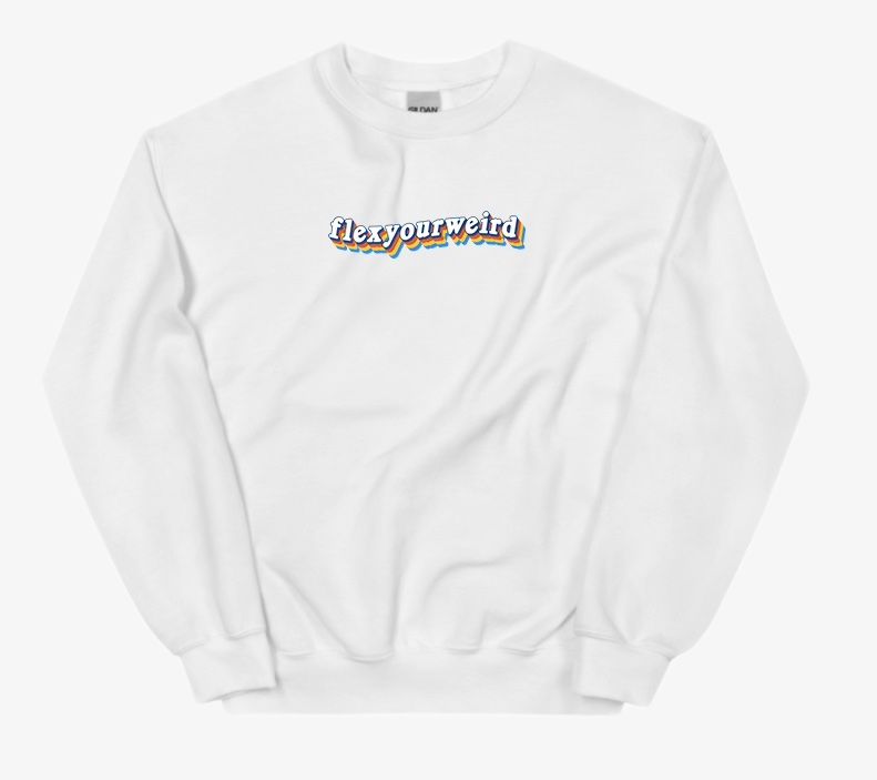 Retro Flex Crewneck - White product image (1)