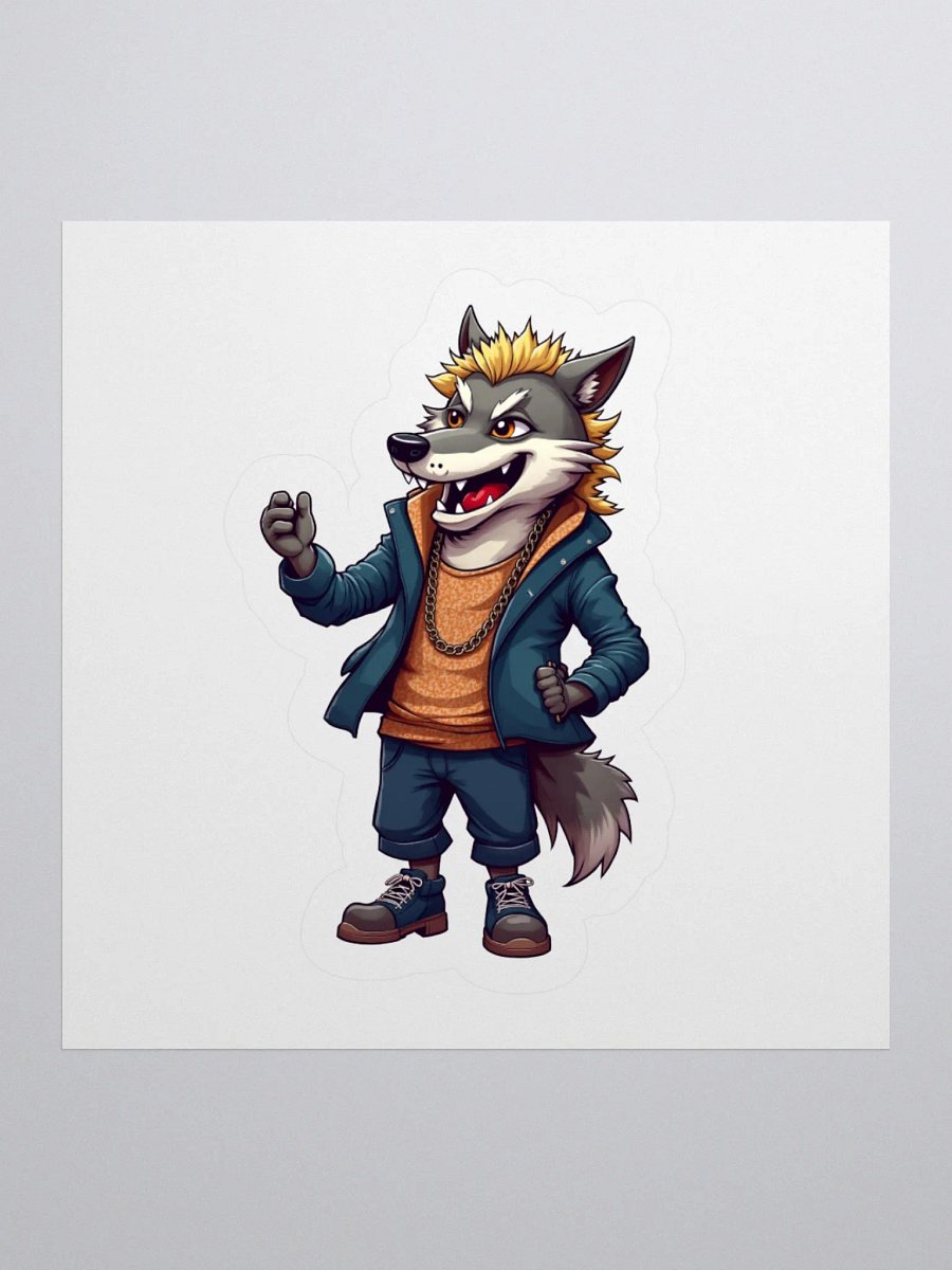 Big Bad Wolf Wolf Kiss Cut Stickers product image (3)