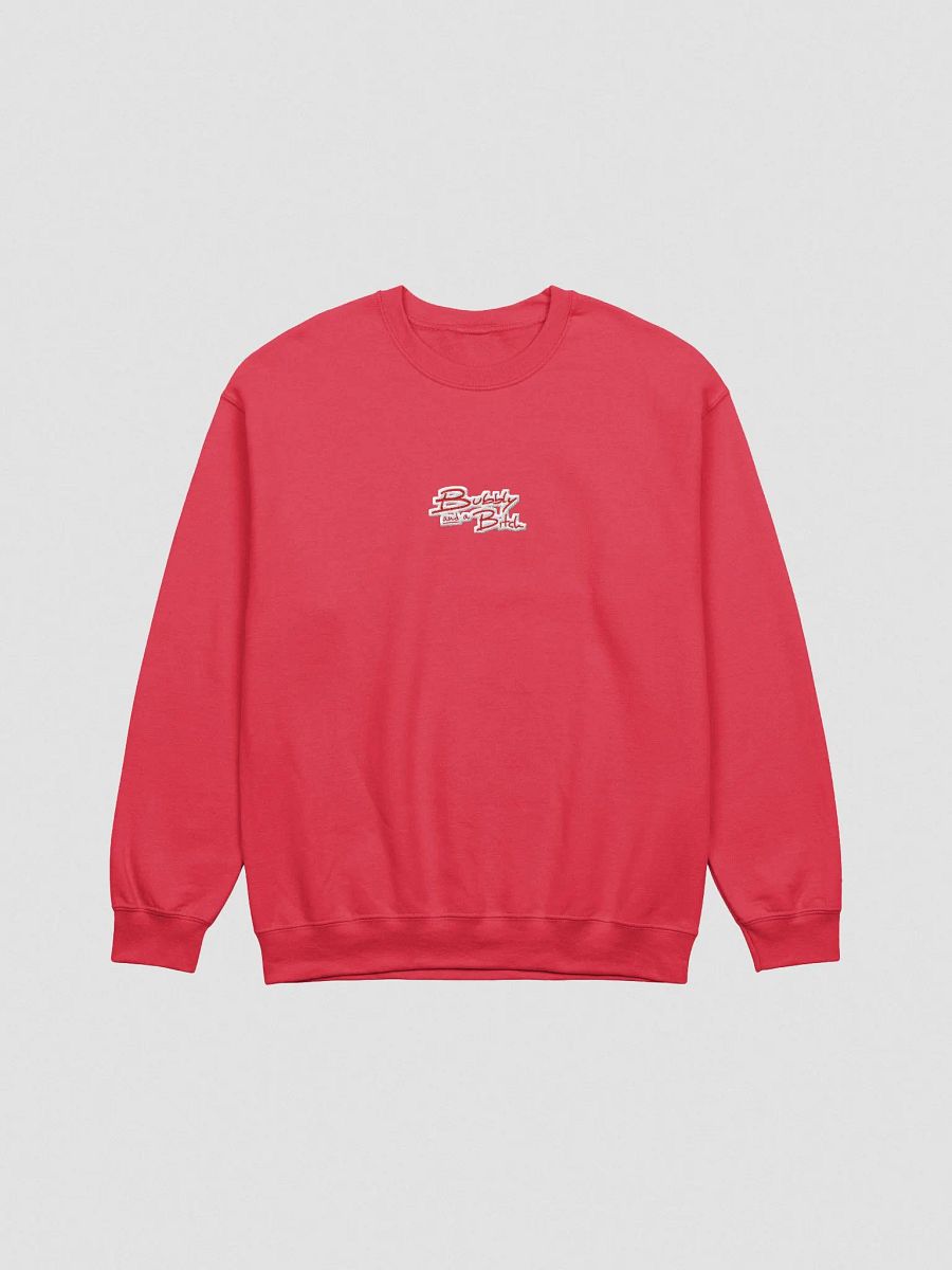 Bubbly and a B*tch embroidered crewneck (monochrome red) product image (2)