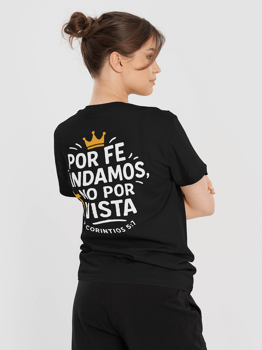Camiseta Unisex Manga Corta | Por fe andamos no por vista product image (2)