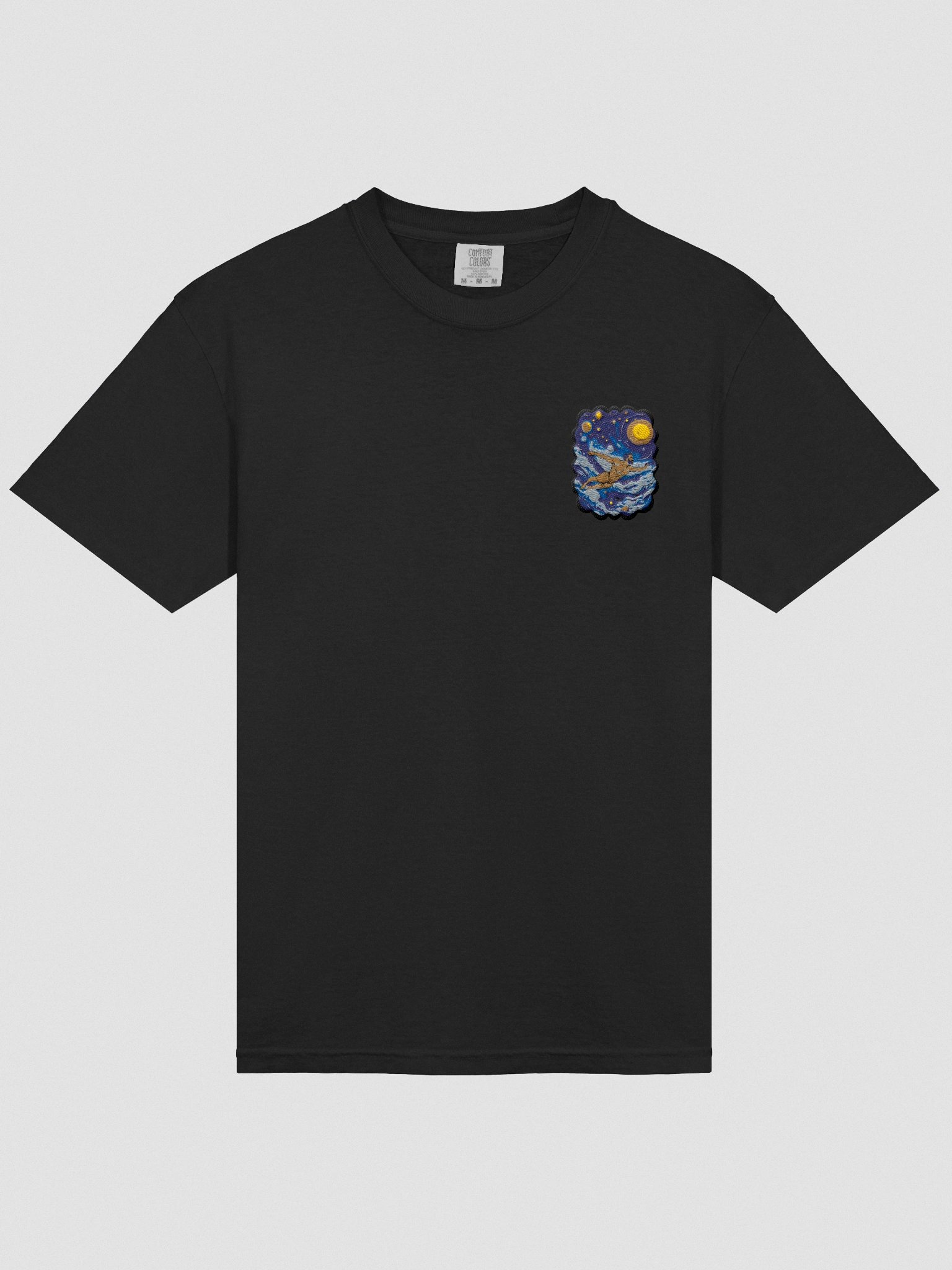 Monochrome Maritime Adventure: Black & White Waves Heavyweight T-Shirt product image (23)