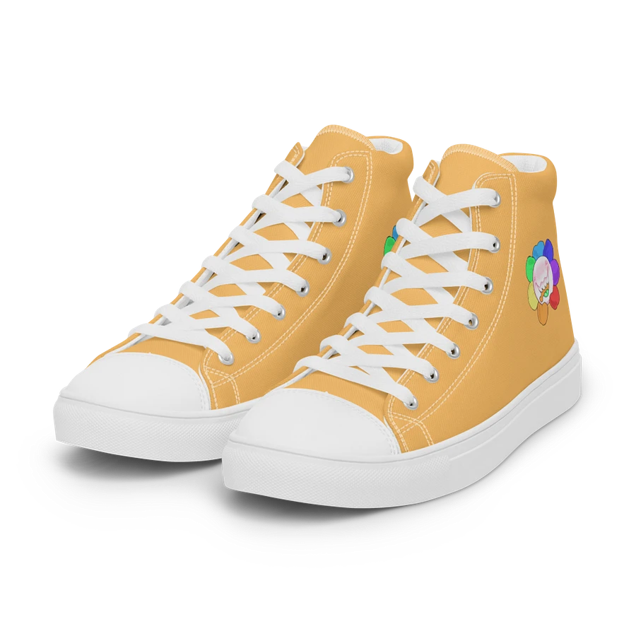 Pastel Orange and White Flower Sneakers product image (33)