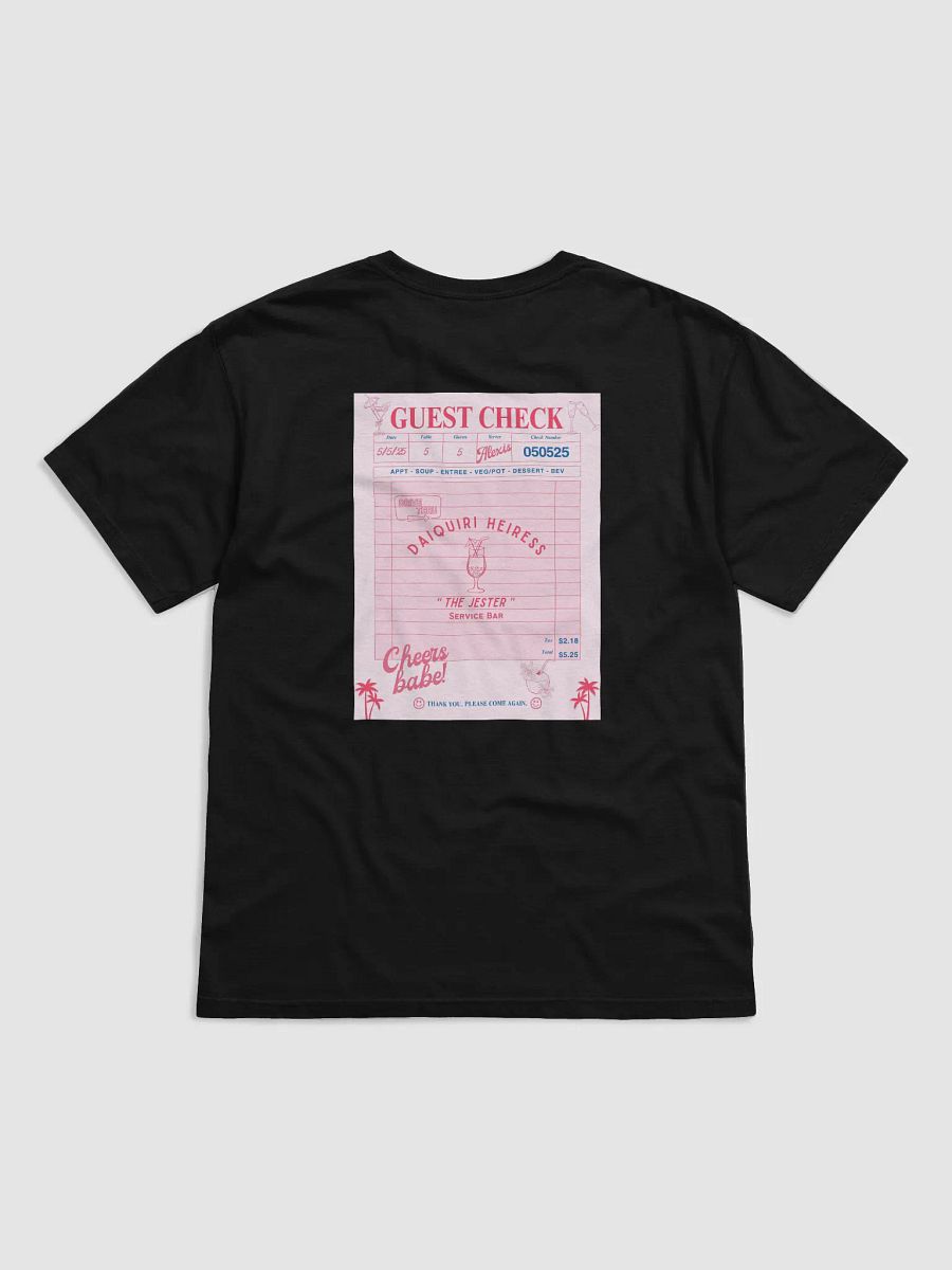CHECK PLEASE! DAIQUIRI TEE - BLACK product image (1)