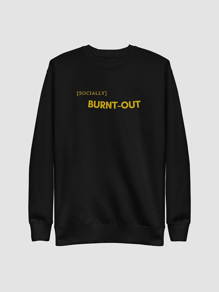 Socially Burnt-Out Embroidery Sweater product image (1)