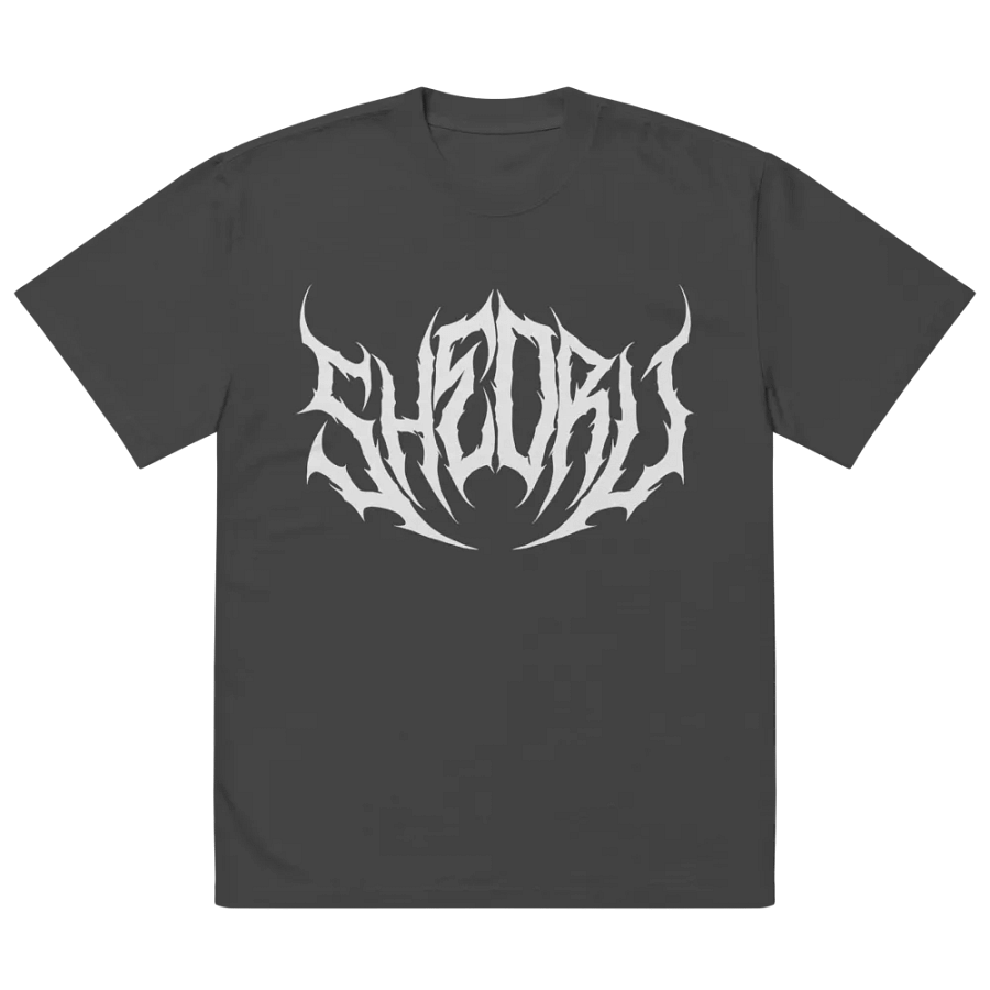 Death Metal Oversized Faded Tee - Black product image (3)