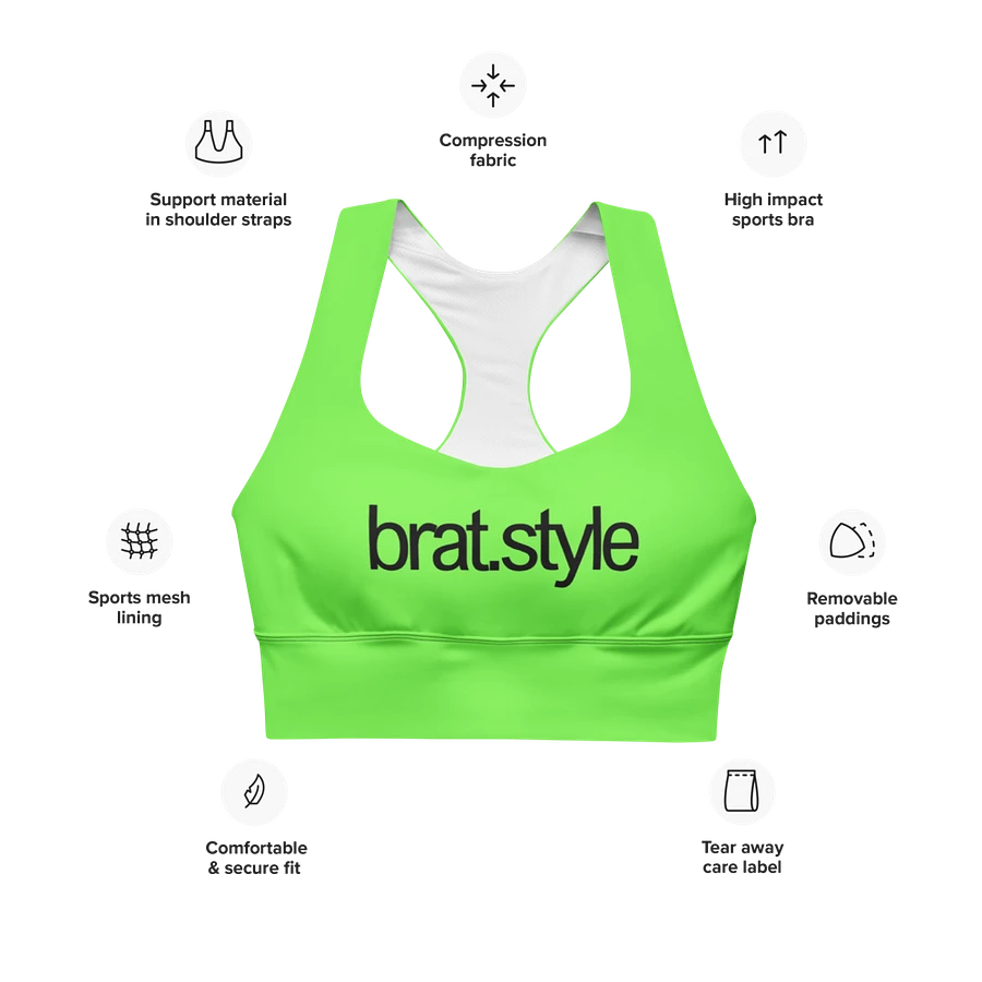 the bratstyle longline sports bra product image (6)