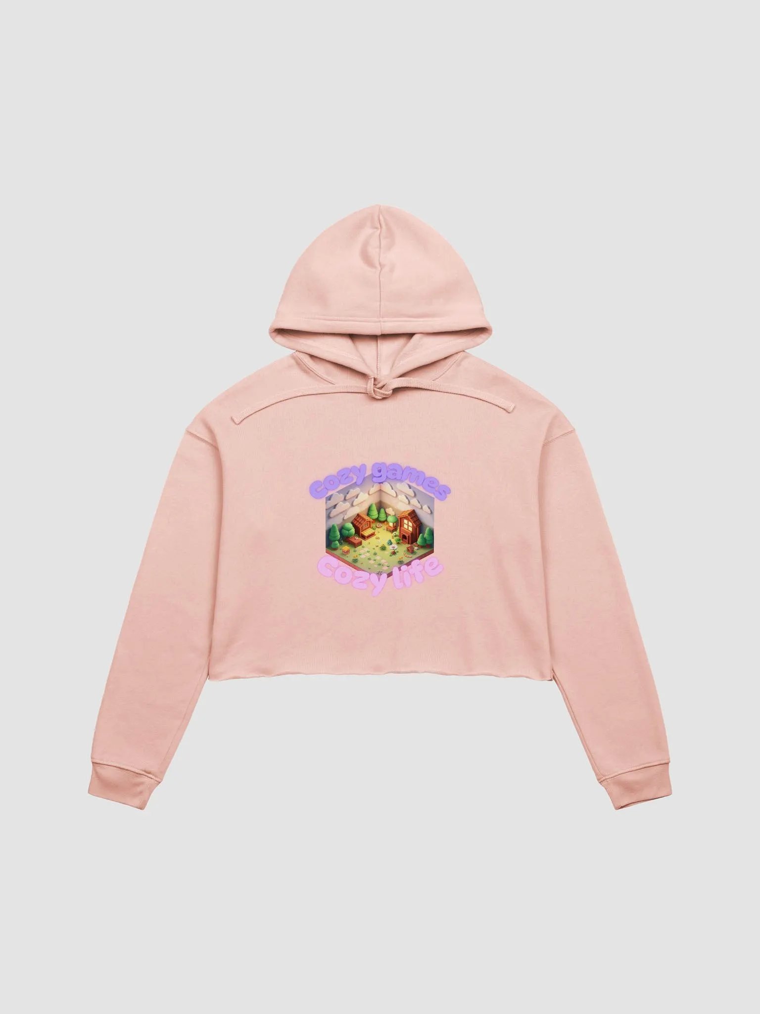 Cozy games, cozy life crop hoodie product image (17)