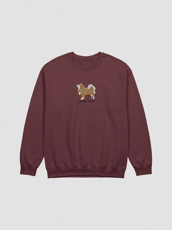 I Herd That Sweatshirt (Embroidered) of a Finnish Lapphund(Brown) product image (5)