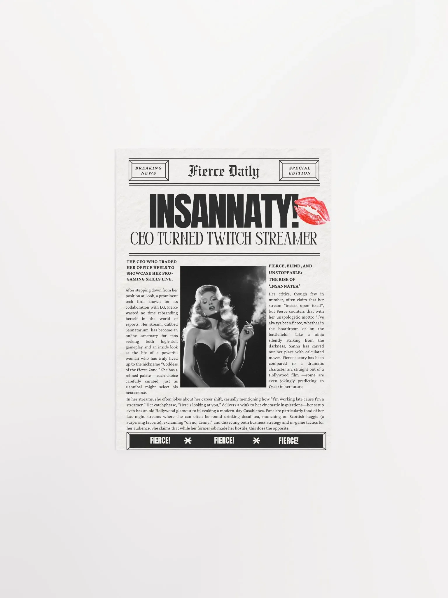 Fierce Daily Poster product image (1)