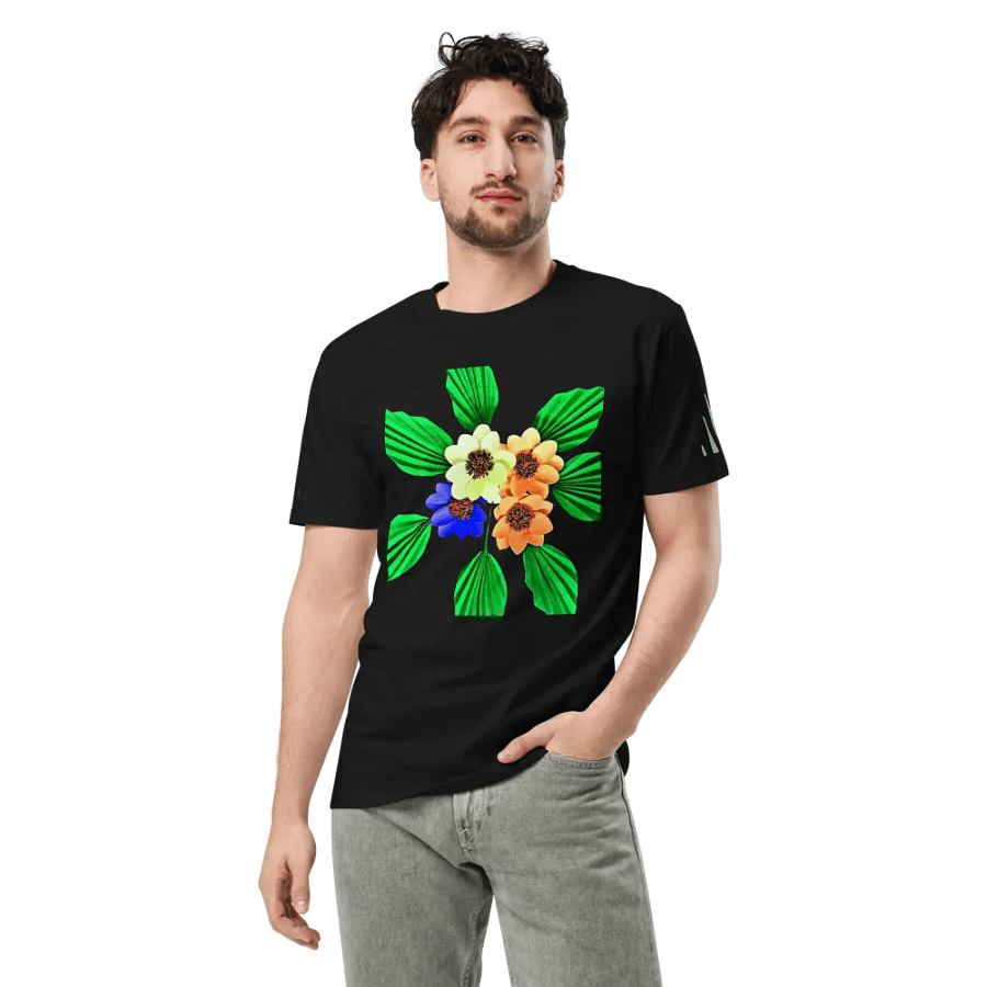 Floral Harmony Unisex Premium T-Shirt product image (7)