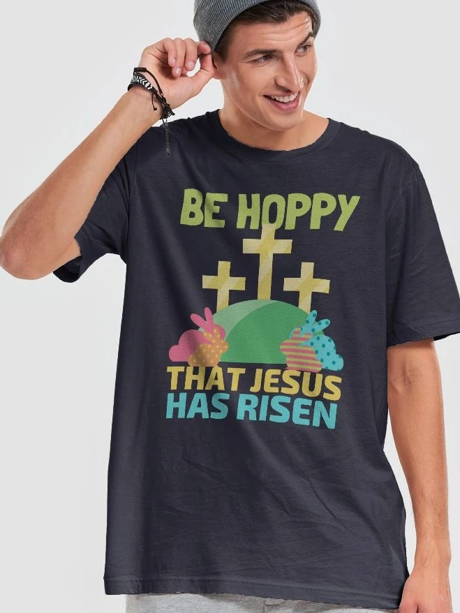 Be Hoppy That Jesus Has Risen Easter T-Shirt product image (9)