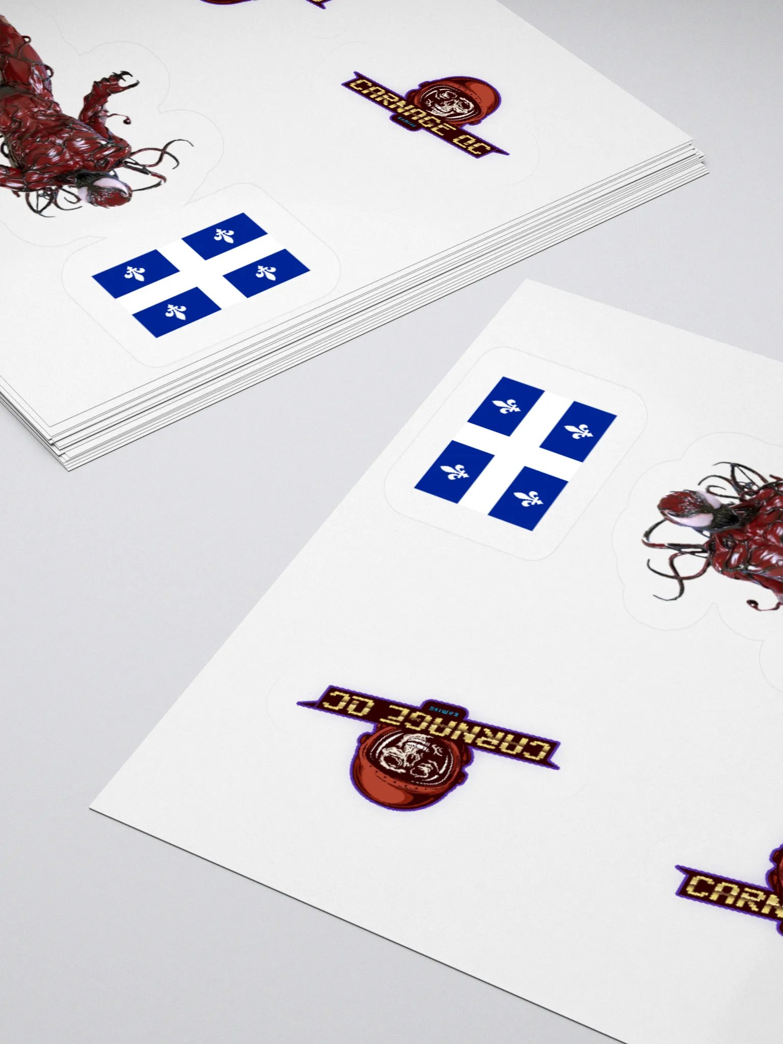 Quebec Carnage Kiss Cut Stickers product image (15)