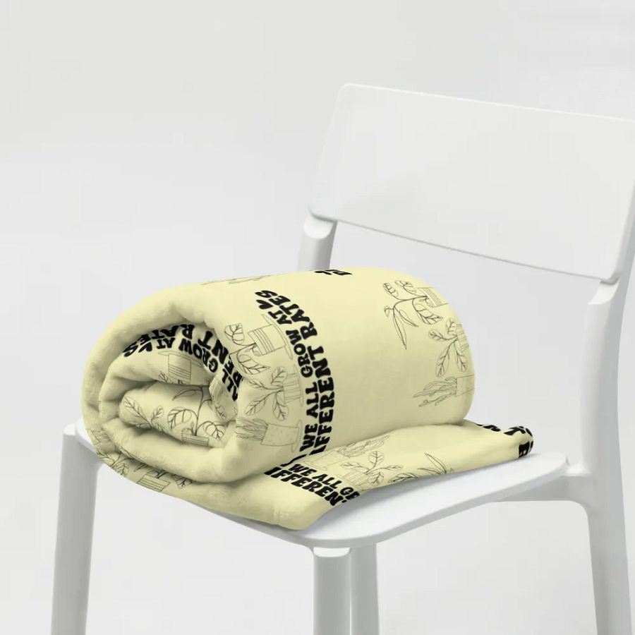 We All Grow At Different Rates Blanket product image (8)