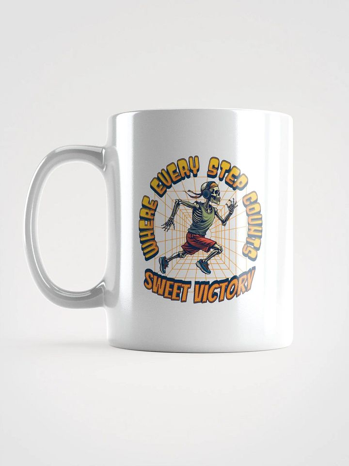 Where Every Step Counts Sweet Victory Runner Skeleton Mug product image (1)