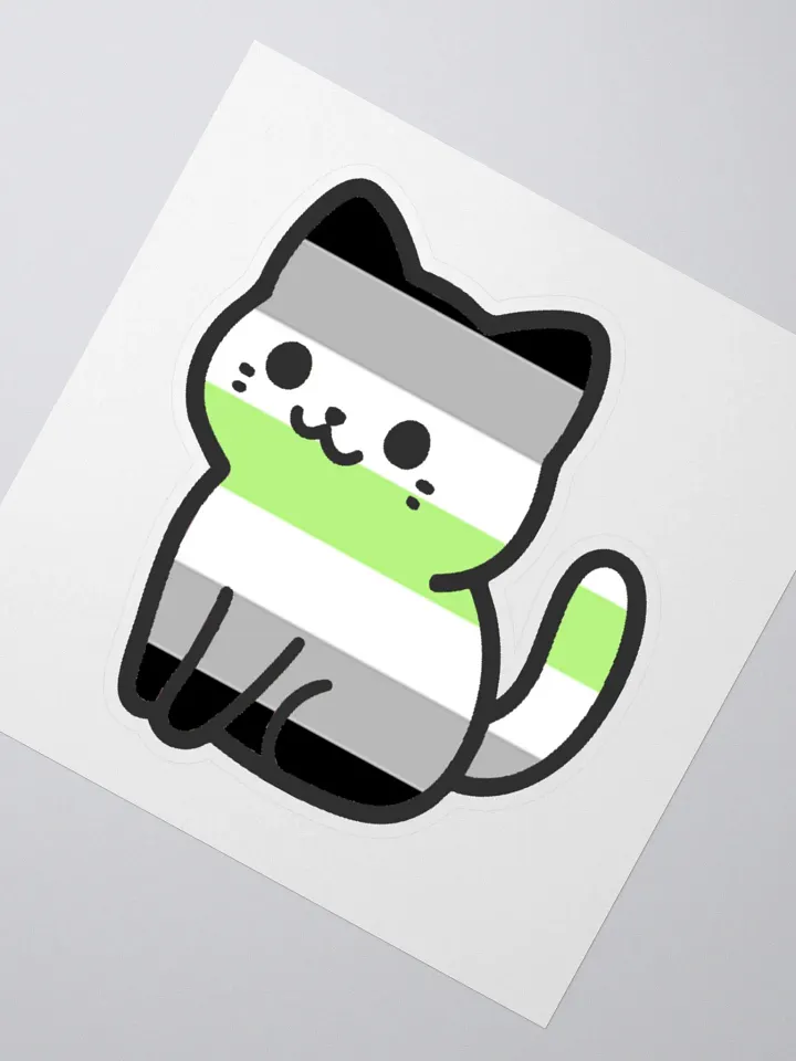 Agender Pride Kitty Sticker product image (2)