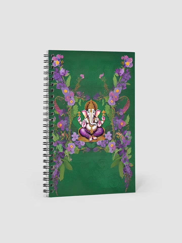 Green Ganesha Spiral Notebook product image (1)