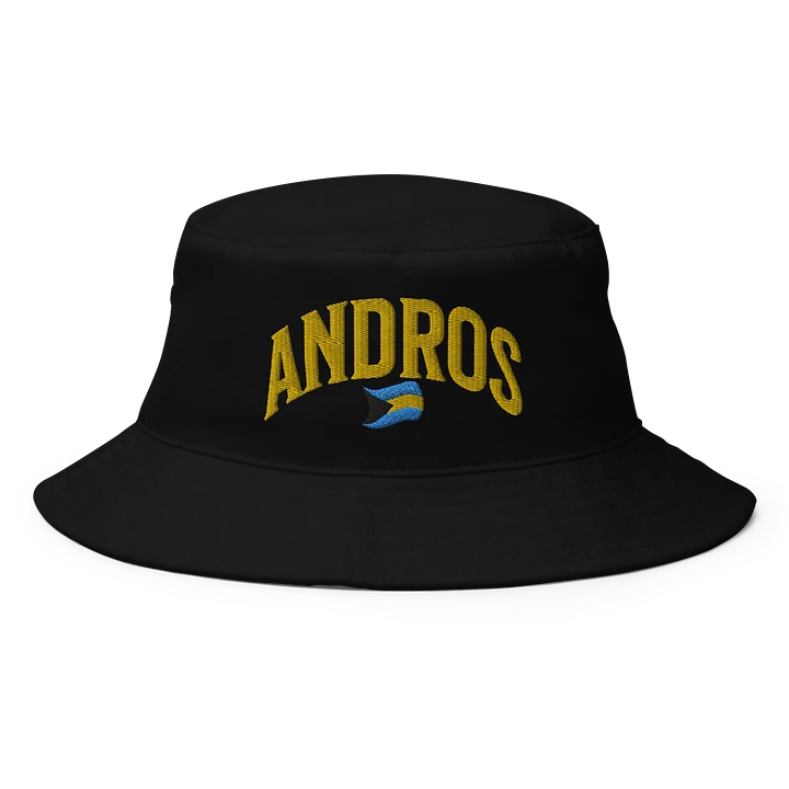 Andros Bahamas Hat : Bahamas Flag Bucket Hat Embroidered product image (1)