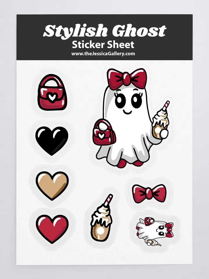 Stylish Ghost Sticker Sheet product image (1)