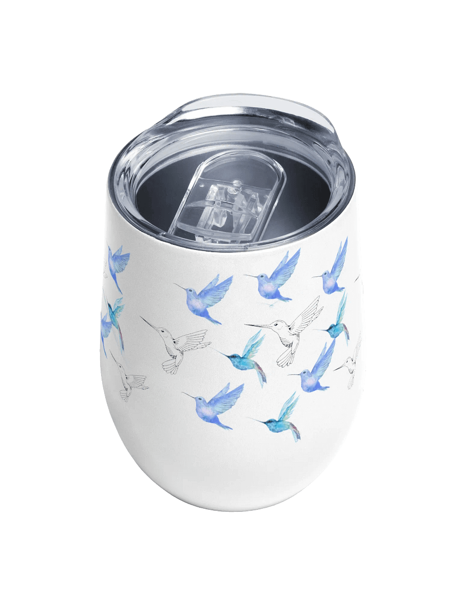 Hummingbird Wine Tumbler gift for hummingbird enthusiasts moms dads sons friends daughters colleagues product image (4)