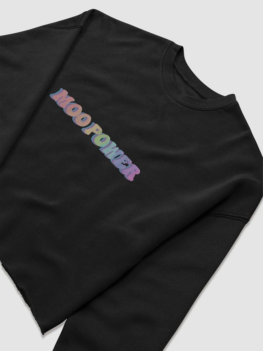 Women's Fleece Cropped Rainbow Moo Power Sweatshirt product image (7)