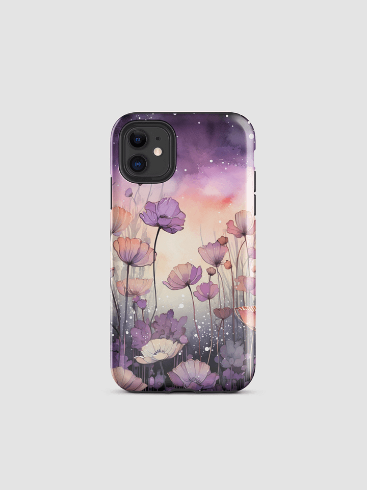 Whimsical flowers Tough iPhone Case product image (1)