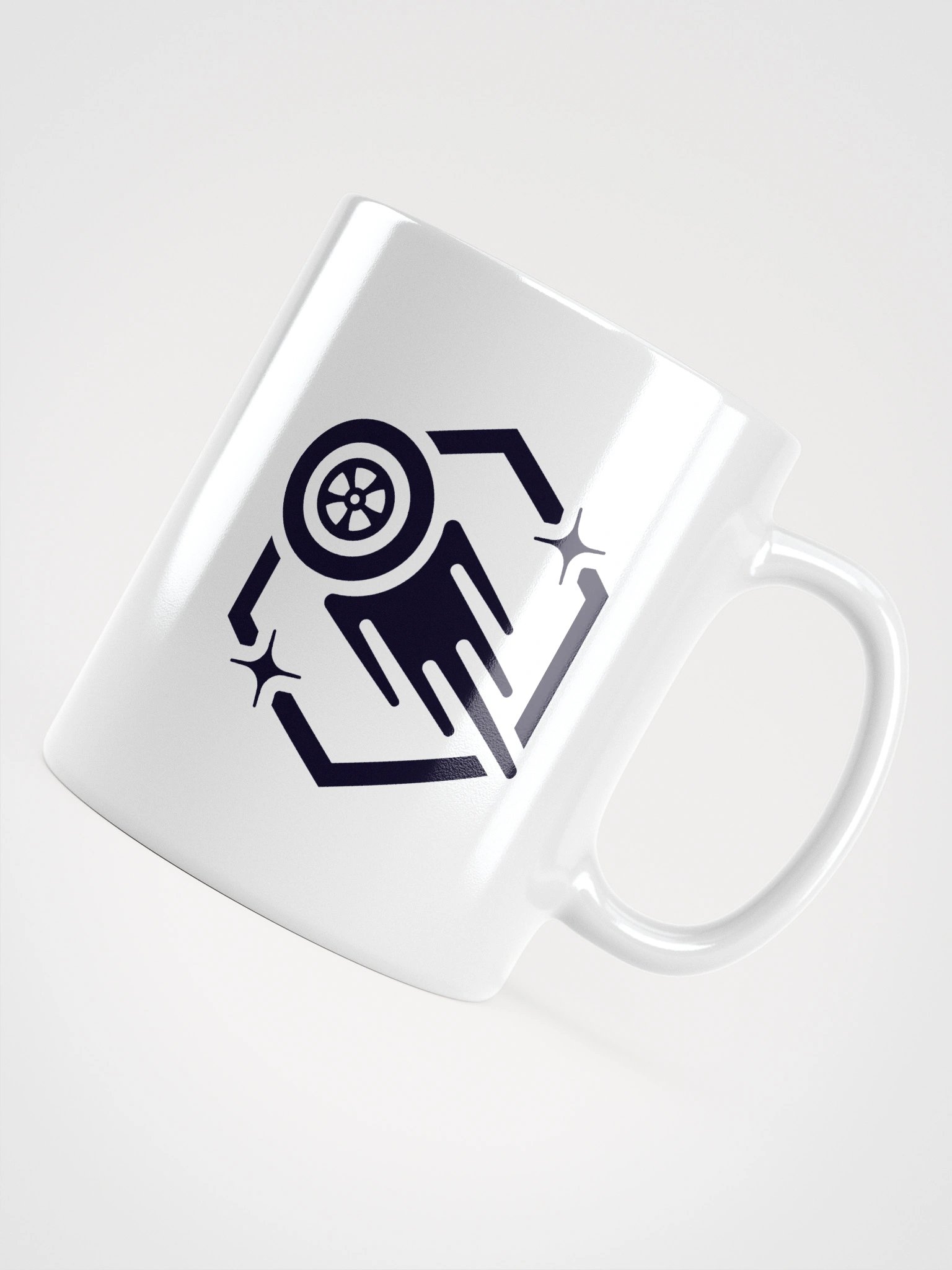 White Ceramic Mug (Dark Logo) product image (11)