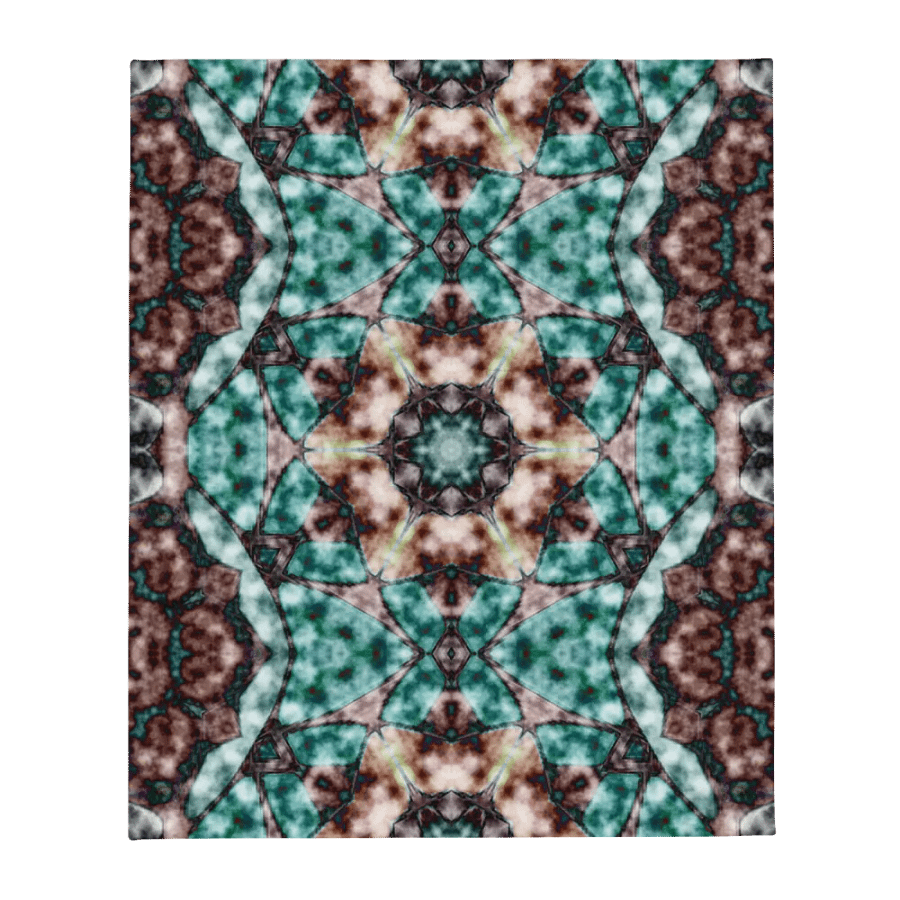Bohemian 6 Pointed Mandala Turquoise and Brown/ product image (1)