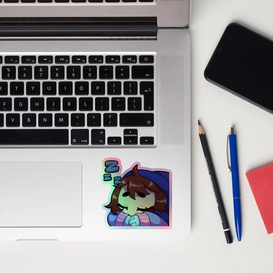 Wolfy Eepy Holo Sticker product image (10)