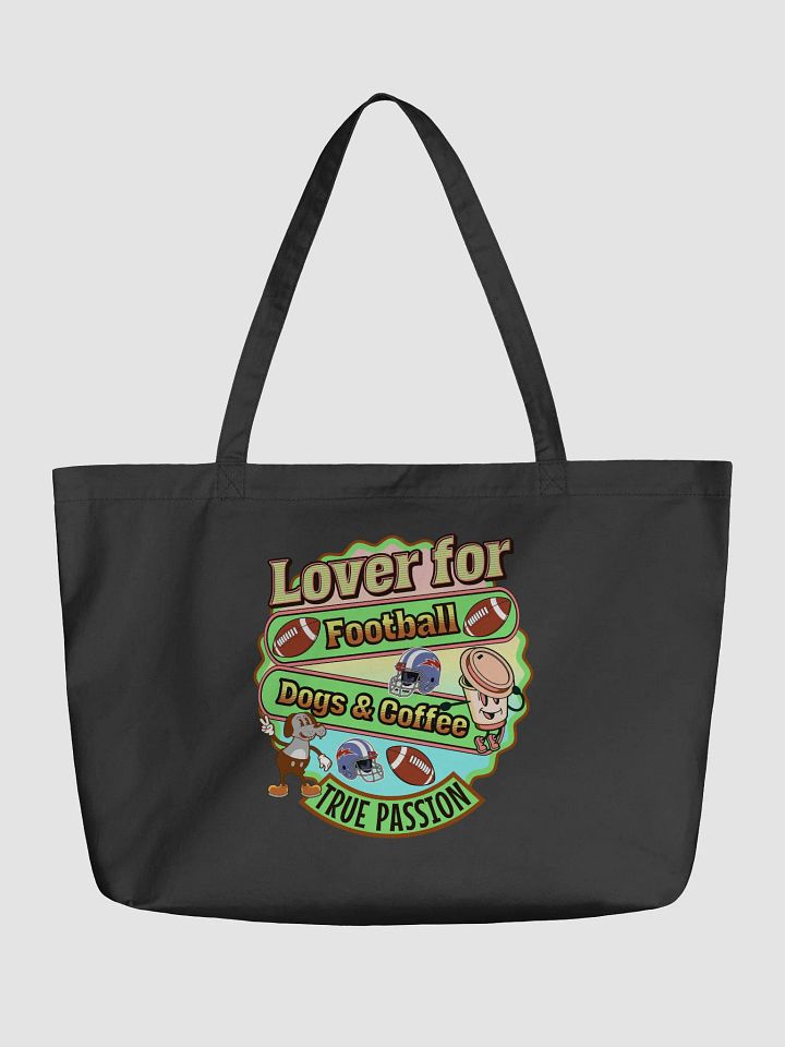Lover For Dog Coffee Football Passionate Tote Bag product image (2)