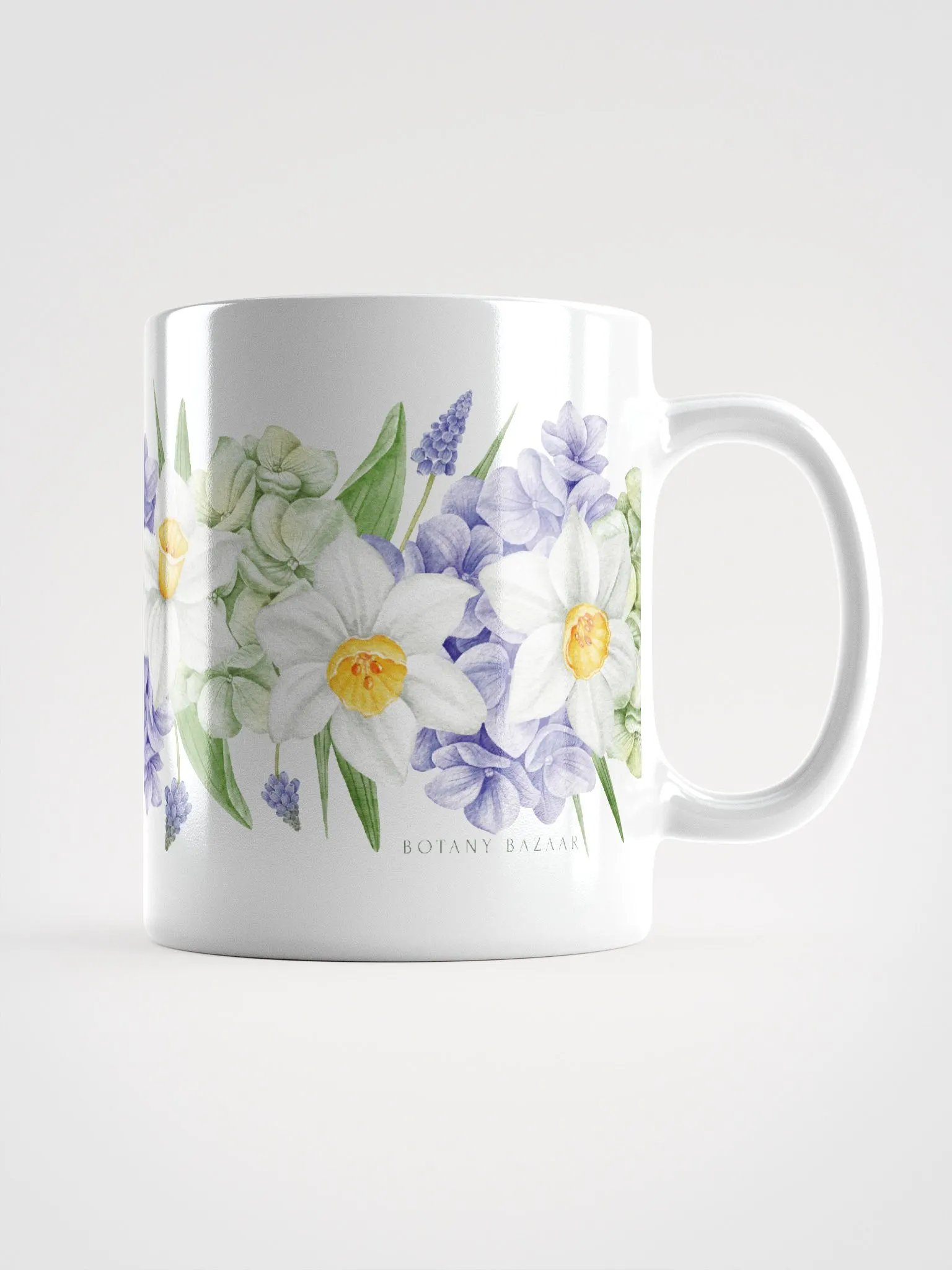 Floral Symphony White Glossy Mug product image (1)