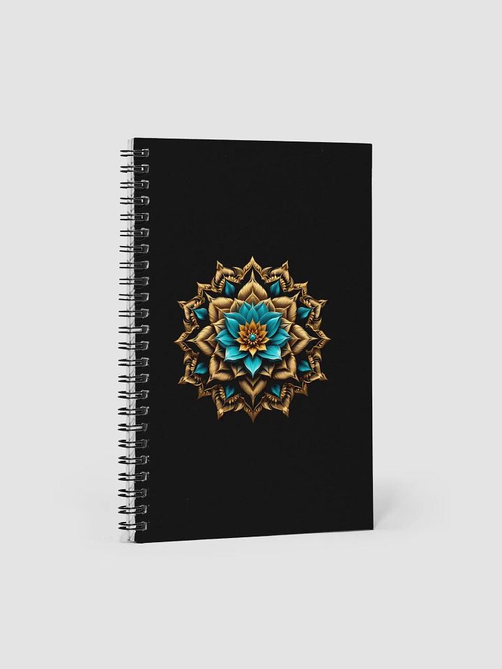 Spiral Notebook with Gold Mandala Design product image (1)