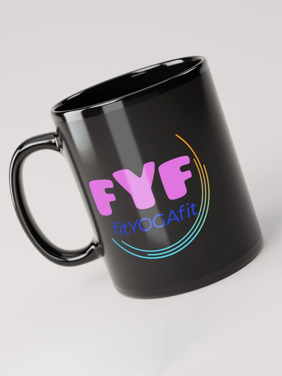FitYOGAFit Yoga-Inspired Black Coffee Mug product image (5)