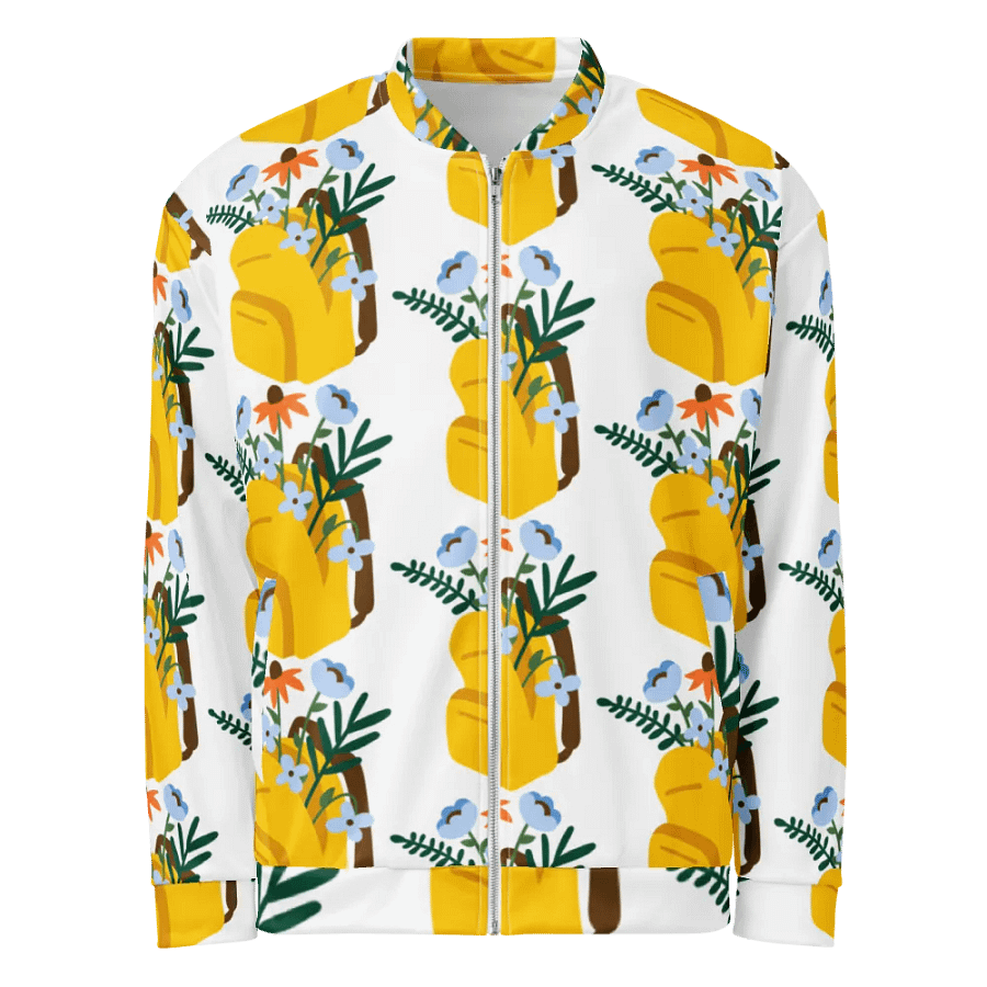 Floral Bliss All-Over Print Bomber Jacket product image (2)