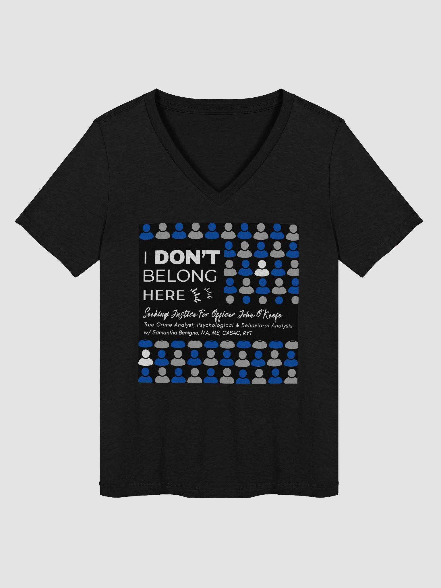 IDBH - Justice for John O'Keefe V-Neck/ Channel Logo product image (1)