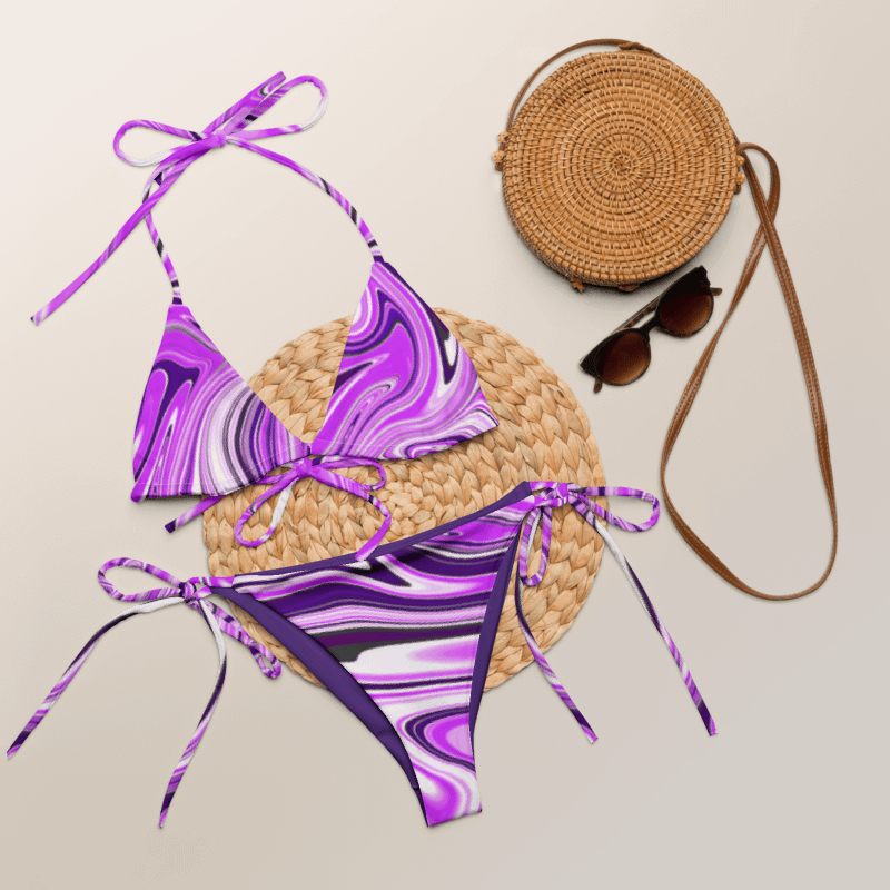 Bikini Set - Purple Digital Fluid Art product image (11)