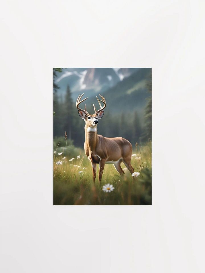 Majestic Buck Stands Guard Poster product image (1)