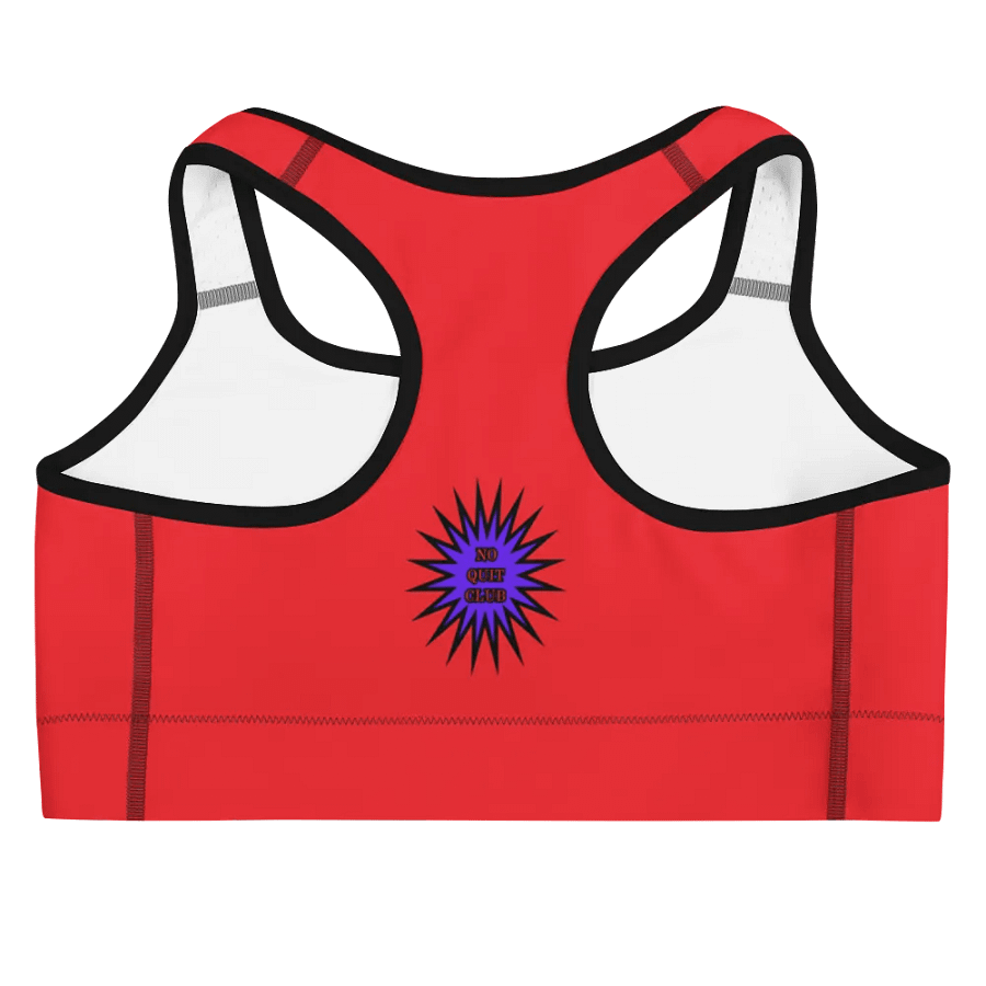 No Quit Club Sports Bra Red product image (4)