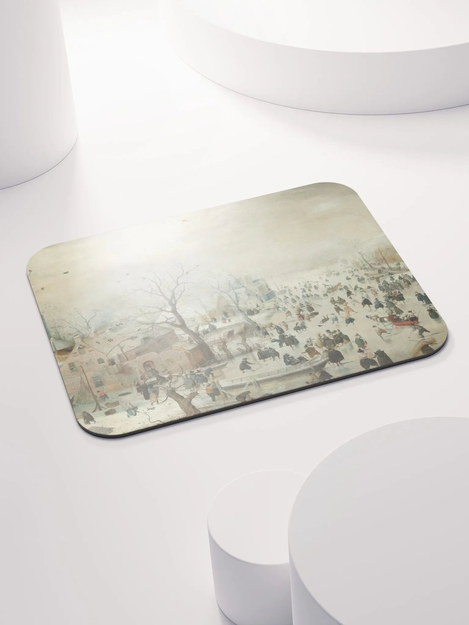 ''Winter Landscape with Skaters'' by Hendrick Avercamp Mouse Pad product image (5)