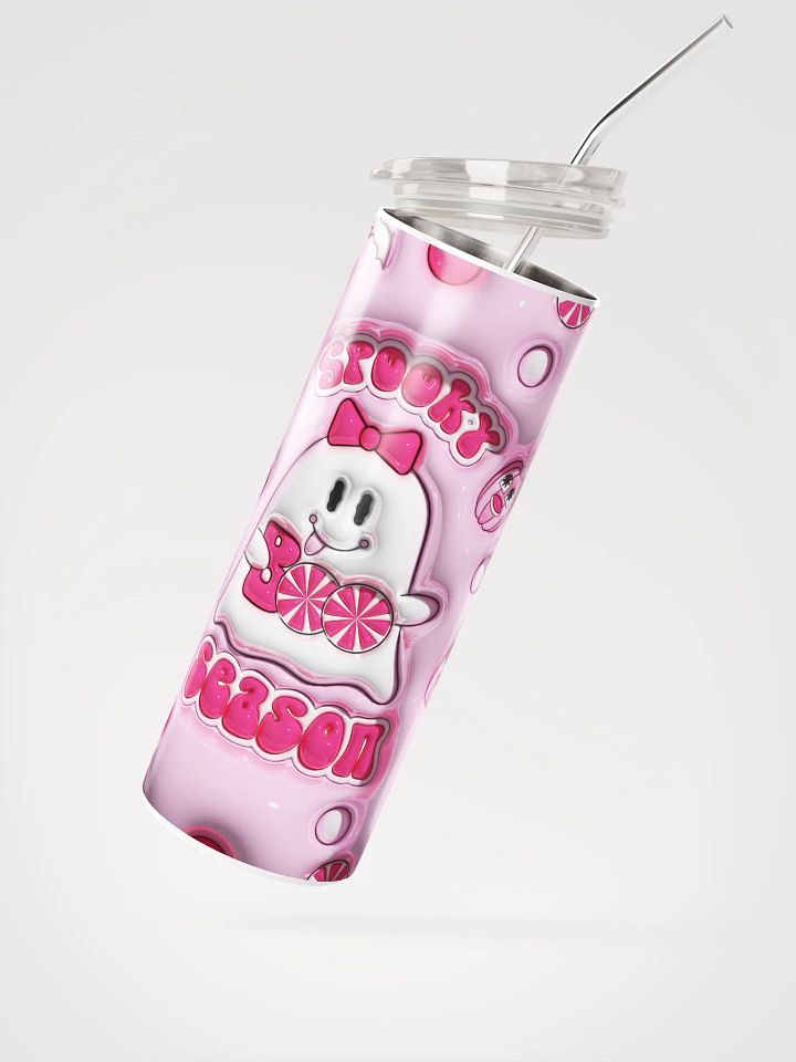 Boo-tiful Pink Halloween Stainless Steel Tumbler product image (2)