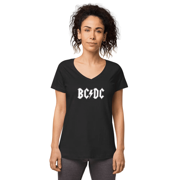 BC/DC Classic - Women's Fitted V-neck T-Shirt product image (1)